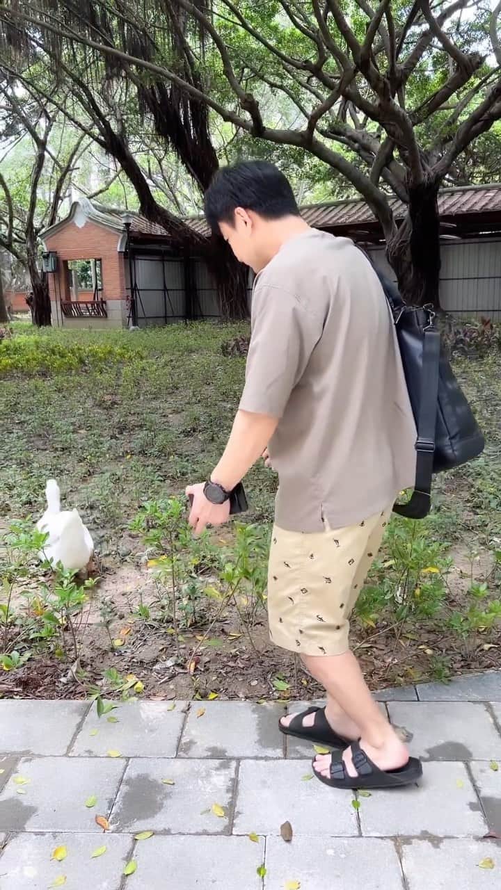 大久保麻梨子のインスタグラム：「@marilog0907 ☜台日夫妻日常👫 被甩的大叔🪿💔  #老公 #台日夫婦 #夫妻日常 #夫婦の日常」
