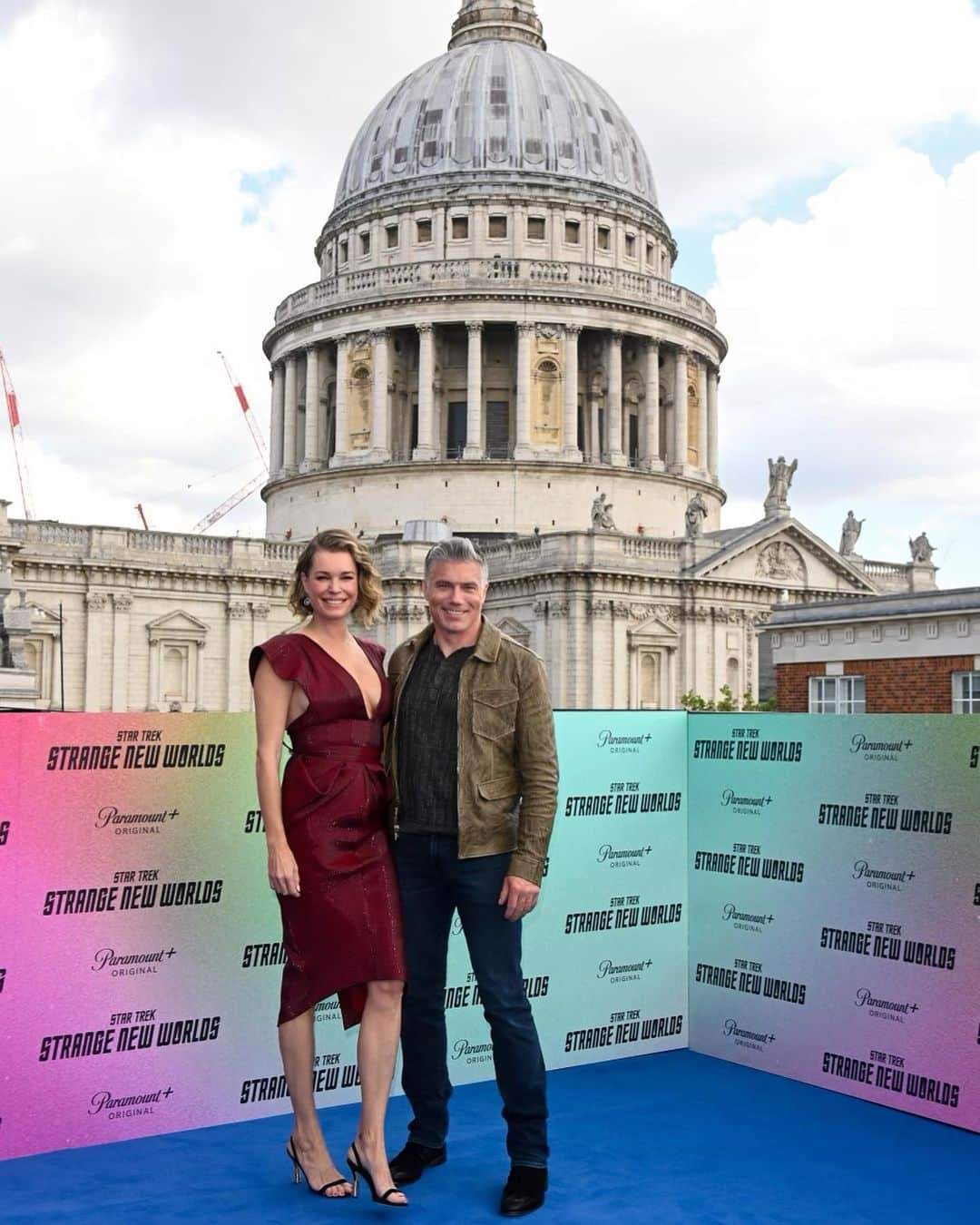 レベッカ・ローミンさんのインスタグラム写真 - (レベッカ・ローミンInstagram)「Enterprise beamed us down to the London photo call for #StarTrek #StrangeNewWorlds launch of Season two! Dress: @steven_khalil @maisonprivee_la Shoes: @ricagno_ Jewelry: @unode50 @michelemariepr」6月22日 20時33分 - rebeccaromijn