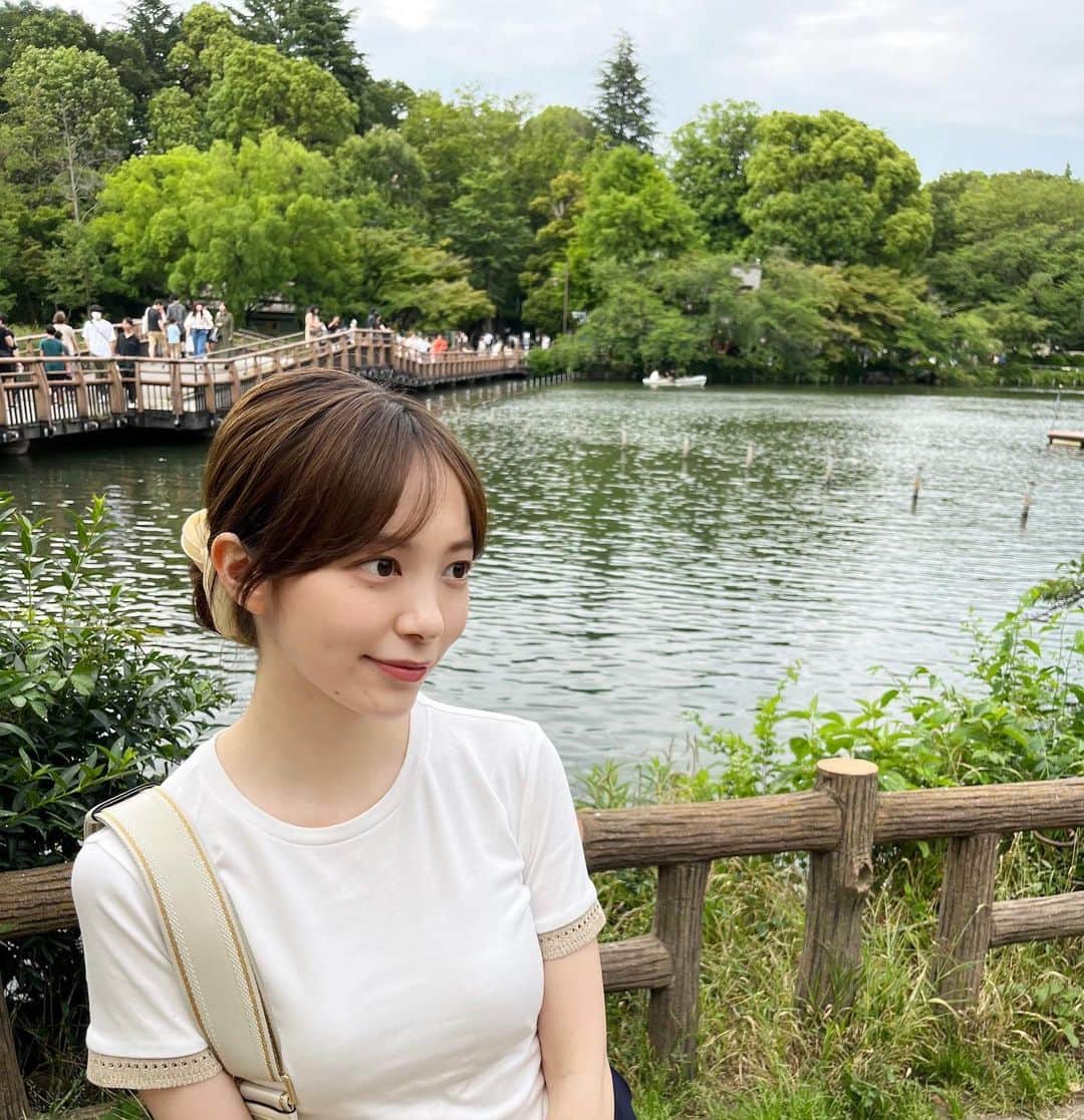 福井姫奈のインスタグラム：「自然に癒された日🍃 空一面、うろこ雲でびっくりした。。。  今日も1日お疲れ様です☺︎」