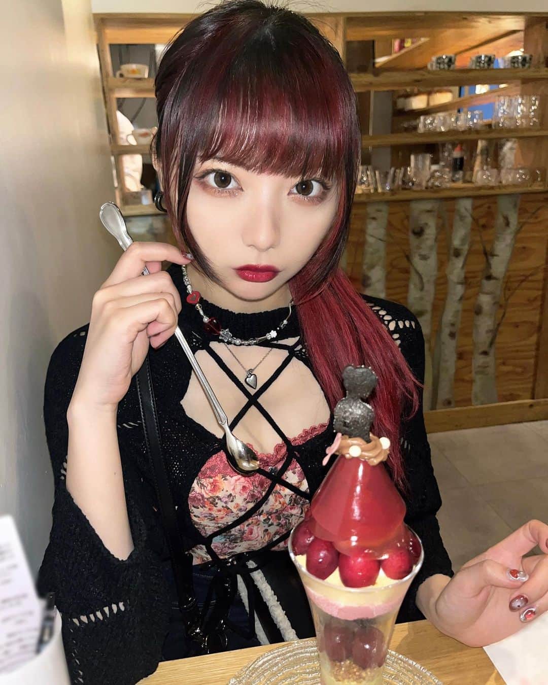 藍染カレンのインスタグラム：「𝓟𝓻𝓲𝓷𝓬𝓮𝓼𝓼 𝓒𝓱𝓮𝓻𝓻𝔂 ♥︎🍒」