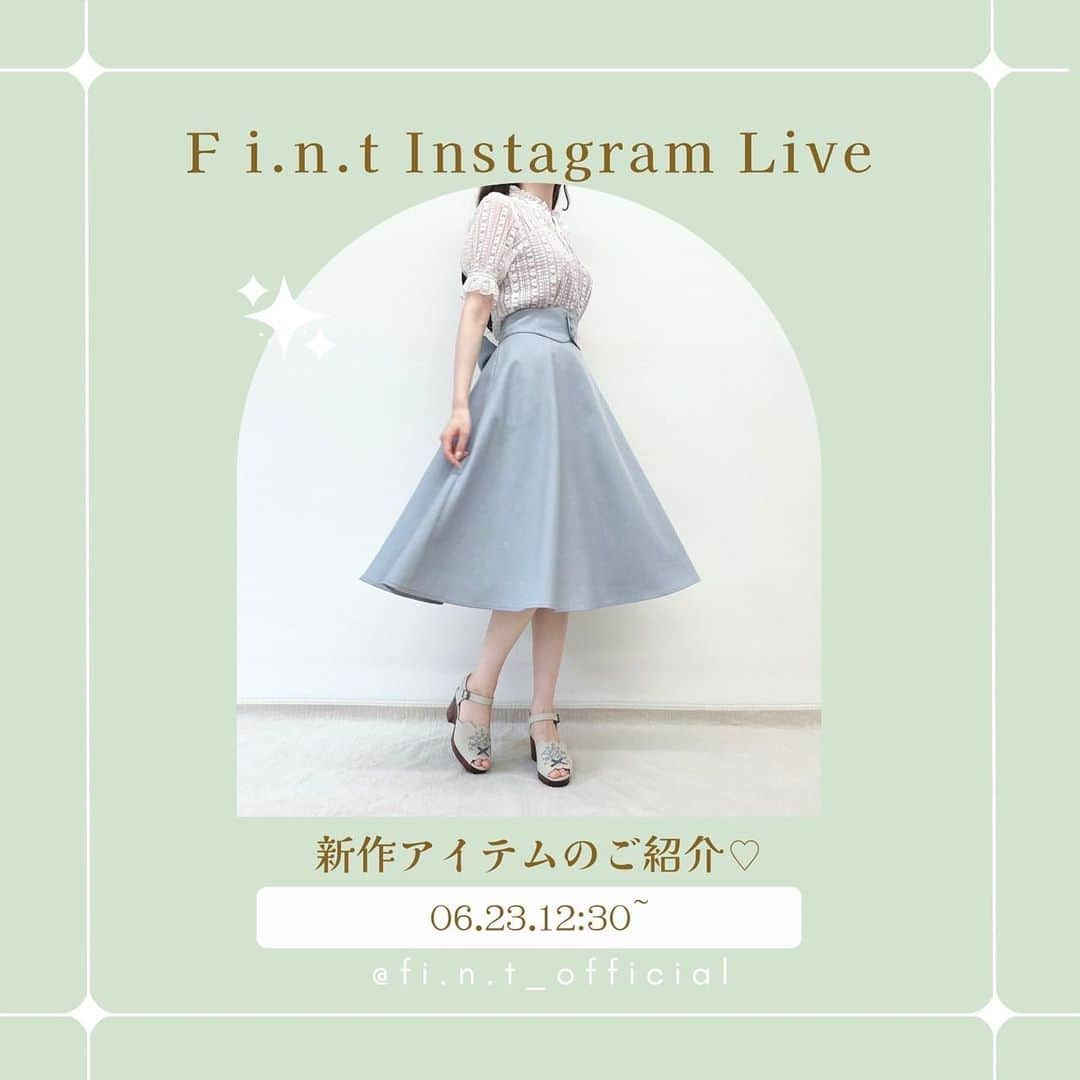 F i.n.t_officialさんのインスタグラム写真 - (F i.n.t_officialInstagram)「. .  ♡┈┈┈┈┈┈┈┈┈♡ ⁡ 𝘤𝘰𝘭𝘰𝘳 𝘤𝘰𝘰𝘳𝘥𝘪𝘯𝘢𝘵𝘦 3𝘥𝘢𝘺𝘴 " 𝘣𝘭𝘶𝘦 𝘨𝘳𝘢𝘺 " 🥣🤍🪽 ⁡ ♡┈┈┈┈┈┈┈┈┈♡ ⁡ ⁡ 3日間、夏おすすめのカラーコーデをご紹介🎨✨ 1日目はほんのりくすんだブルーグレー♡ お上品な雰囲気がありホワイトカラーのアイテムと合わせると爽やかなコーディネートに🫧 ⁡ ⁡ \ 𝘣𝘭𝘶𝘦 𝘨𝘳𝘢𝘺 𝘪𝘵𝘦𝘮 / ◯ パールショルダーキャミワンピース ◯ サマーツイードスクエアカラーワンピース ◯ アンティークローズプリント釦シアーニットカーディガン ◯ 衿付きオフショルシャツ ◯ 総レースパワショル5分袖トップス ◯ ステッチ使いバックレースアップミニスカート ◯ シアービッグリボンバレッタ ⁡ ⁡ 是非チェックしてくださいね🦢♡♡ ⁡   ⁡  ￣￣￣￣￣￣￣￣￣￣ ⁡ ⁡ ＼ヴィンテージ風の帽子が気になる方へ…♡／ ⁡ 𝐚𝐧 𝐚𝐧𝐨𝐭𝐡𝐞𝐫  𝐚𝐧𝐠𝐞𝐥𝐮𝐬 𝐏𝐎𝐏 𝐔𝐏 𝐒𝐇𝐎𝐏 開催決定 🌹 ⁡ ⁡ 【開催場所】 an another  angelus 阪急西宮ガーデンズ店 @an3_hng ⁡ 【出店ブランド様】 Joëlle（ジョエル）様 @joelle_chapeau ⁡ Joëlleという名の架空の人物をイメージした帽子店👒 古き良き時代のアンティークやヴィンテージからインスパイアを受け、現代の生活にも馴染むデザインを1点1点熟練の職人の手により制作しています🕊️ ⁡ ⁡ 【開催期間】 6/22(木)〜6/26(火)の5日間限定 ⁡ ぜひこの機会にショップへお越しください 皆さまのご来店を心よりお待ちしております🤍🤍 ⁡ ⁡ ---------------------------------- 🎬 #インスタライブ のお知らせ 🌹 ---------------------------------- ⁡ 明日6/24(金)お昼12時30分過ぎ頃から  @fi.n.t_official でインスタライブを行います❤︎ テーマは『新作アイテムのご紹介！』 ⁡ press staffのまいまい&もも&つきがお届けします♪ 是非ご覧ください🕊♡ コメントなどもお気軽にお待ちしております💌 お楽しみに♬ ⁡ ⁡ ⁡ ￣￣￣￣￣￣￣￣￣￣ ⁡ ⁡ ＼ Bouquet Event 📢 ／ ⁡ 洋館スタジオでの撮影会決定🌹📷 2023.7.29 sat  14:00～15:30 ⁡ F i.n.tやan another angelusの コーディネートが映える、 ヨーロッパテイストの洋館スタジオで、 おしゃれな写真を撮って一緒に楽しみましょう♡ ⁡ ■場所 マーブルヒルスタジオ ⁡ ■時間 2023年7月29日(土) 14:00〜15:30 ⁡ ■ドレスコード 今一番お気に入りのコーディネート👗♡ ⁡ ■参加スタッフ もも（プレス） つき（プレスアシスタント） さゆりん（an another angelus mariageスタッフ） たかみー（Bouquetスタッフ） ⁡ ■ご招待人数💌 15～20名 ※定員を超えるご応募がありました場合には、Bouquet会員様ご優先の上、抽選とさせていただきます。 ⁡ ■ご参加費 Bouquet会員様　2,500円 一般のお客様　 4,000円 ⁡ ※ご参加確定後のキャンセル・ご返金はいたしかねます。 ※システムの都合上、恐れ入りますがご応募時に参加費を決済させていただきますが、抽選の末落選となりました場合には決済を取り消しいたします。予めご了承くださいませ。 ⁡ ■ご応募期間 6月16日(金)～7月2日(日) ⁡ ■ご応募方法 @bouquet_fint.an3 のハイライト「洋館撮影会」ご応募くださいませ。 ⁡ ファンクラブへのご入会を検討されているお客様は、下記よりご入会後、会員価格でお申し込みくださいませ♪ ご入会は、 @bouquet_fint.an3 のプロフィールのリンクよりお願いいたします。 ⁡ 写真への写り方・撮り方は、 普段の撮影で慣れているスタッフがコツをお伝えしますので、普段写真に慣れていない方も心配せずご参加くださいませ☺️ ⁡ 素敵な空間で、楽しい時間を共有しましょう💐 ⁡ みなさまにお会いできることを楽しみにしております！🥰 沢山のご応募お待ちしております♡ ⁡ ⁡ ⁡ #fint #フィント #クラシカルコーデ #レトロコーデ #サマーコーデ #ブルーコーデ #ガーリーコーデ #夏コーデ #置き画 #置き画倶楽部 #おきがくらぶ  #ワンピース #ワンピコーデ #ブルーグレー #ブルー #カラーコーデ #青推し #bluecoordinate #blue #blouse #skirt #onepiece #retro #retrocoordinate #retrofashion #classicalfashion」6月22日 21時47分 - fi.n.t_official