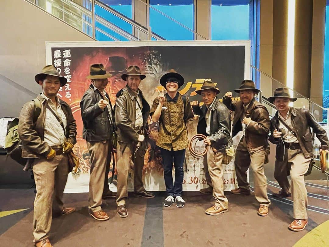 あんこのインスタグラム：「インディ・ジョーンズと運命のダイアル　完成披露試写会へ！ インディ達と壮大すぎるド派手な冒険させて頂きましたよ！！ インディ・フォーエバー！ ワクワクとドキドキが今回も止まらなかったぜ！！ 映画館で鑑賞おすすめです 6月30日公開」