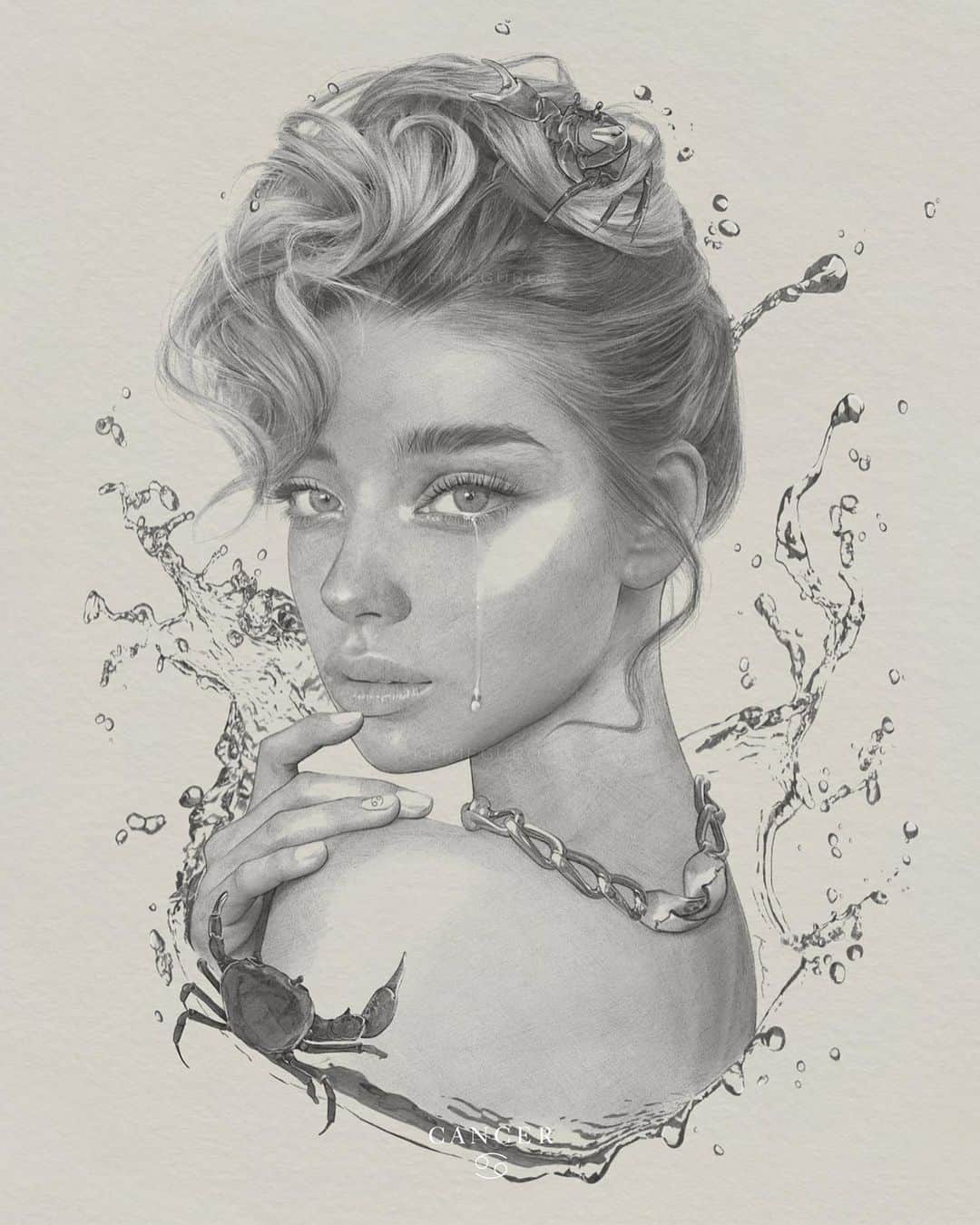 のインスタグラム：「Hello Cancer season♋️  Happy birthday to my fellow Cancers. Thank you for showing us how to love, to feel deeply and that there is strength in vulnerability. You always make us feel heard and safe, please give yourself the love you give others this season.🤍」