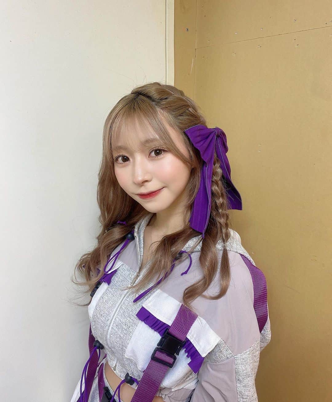 美南れなのインスタグラム：「声上げ衣装もいいよね💜⋆͛」