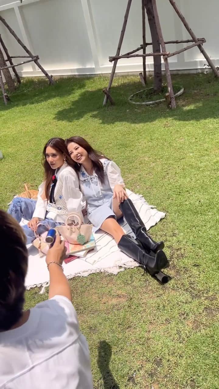 フォン＝サナンタチャット タナパットピサーンのインスタグラム：「คลิปเบื้องหลังที่แท้ทรู! 😛」