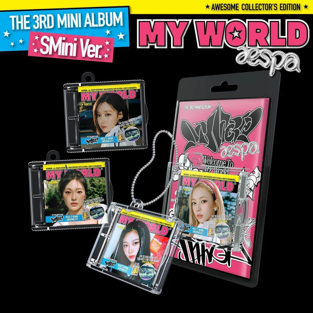 aespaさんのインスタグラム写真 - (aespaInstagram)「aespa 'MY WORLD' SMini Ver. US pre-order starts on JUN 23!  Visit the OFFICIAL website to pre-order your favorite version before the US release on JUN 30! ❤You can pre-order ‘SMini Version' on JUN 23 HERE👇 🎁shop.aespa-officialus.com 🌐aespa.lnk.to/myworld-minialbum  #aespa #æspa #에스파 #MYWORLD #aespa_MYWORLD」6月23日 13時00分 - aespa_official