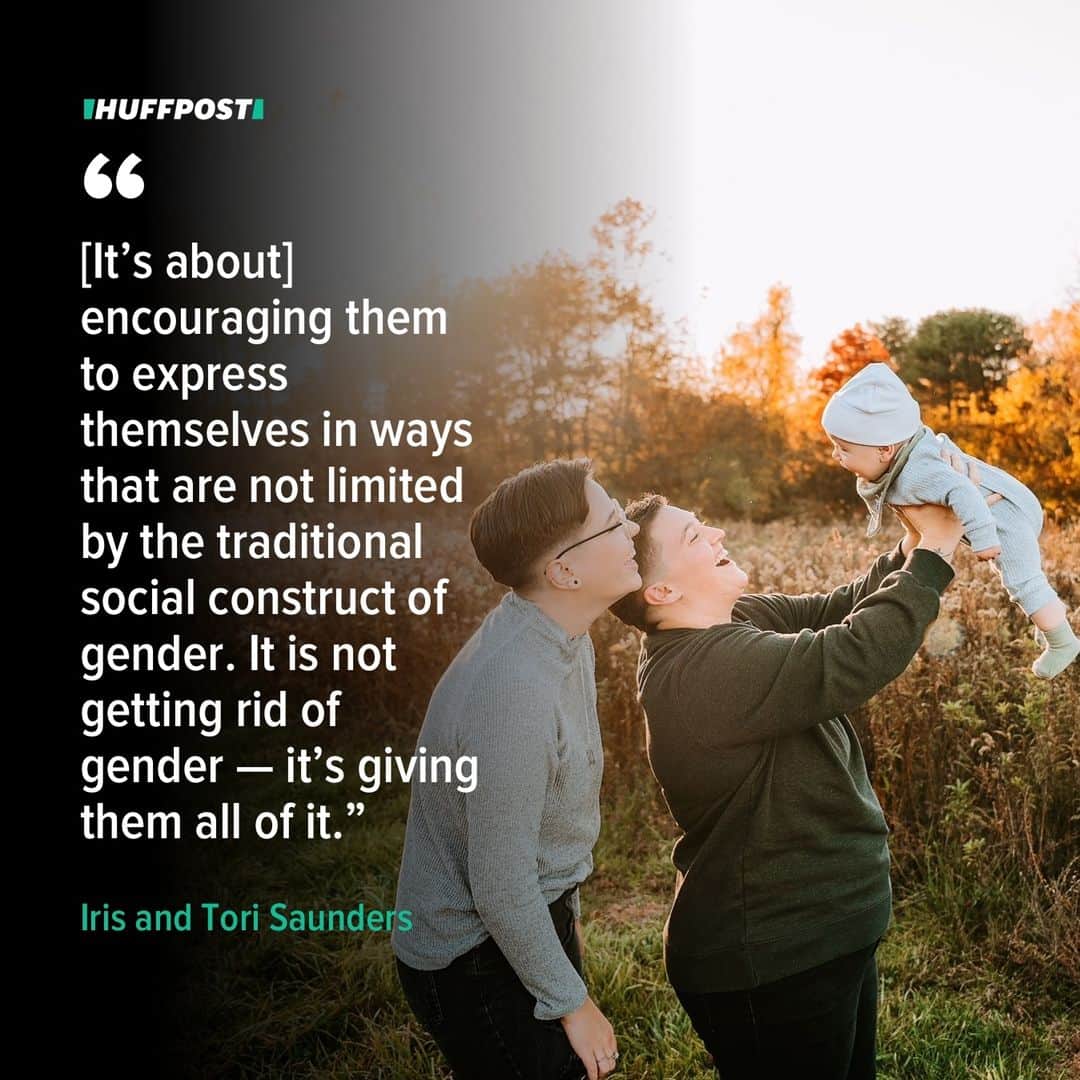 Huffington Postさんのインスタグラム写真 - (Huffington PostInstagram)「It’s often the first question you’re asked about your baby, posed before they’re even born: “Boy or girl?”⁠ ⁠ A growing number of parents, many of them — though not all — queer or transgender, are choosing to leave the answer up to their child. This means waiting until the child is old enough to declare their own gender identity, and often (but not always) using they/them pronouns until the child voices their own preference.⁠ ⁠ The concept of gender self-determination isn’t complicated, but navigating a gender-obsessed society rife with stereotypes isn’t easy. Still, parents who have chosen this path believe it’s worth weathering some discomfort to give their child access to the full spectrum of gender experience.⁠ ⁠ This practice, sometimes known as “gender-creative parenting,” isn’t about getting rid of pink and blue, or restricting kids’ options to shades of beige and gray that our culture hasn’t coded male or female. It’s about giving kids access to every color in the rainbow.⁠ ⁠ Head to our link in bio where parents are sharing what it means to raise their children in a gender-creative way. // 📷 Raye Of Sun Photography, Arlo Dennis // 🖊️ Marie Holmes」6月23日 7時59分 - huffpost