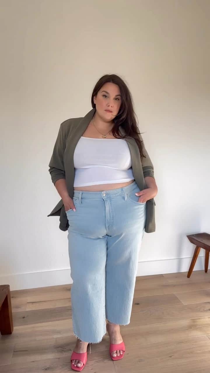 Nordstromのインスタグラム：「​Temps are up, plans are on, and @miaomalley found the *perfect* denim for summer coffee dates 😎 What’s on your summer style checklist? ​  #repost @miaomalley • #NordstromPartner Quite possibly the perfect spring-to-summer transition denim found @nordstrom of course! These jeans are the perfect length for warmer weather and the color screams “let’s go get iced coffees and sit outside”​ ​ I love the wider leg and the silhouette it creates! I’m wearing a size 20 with room in the waist.」