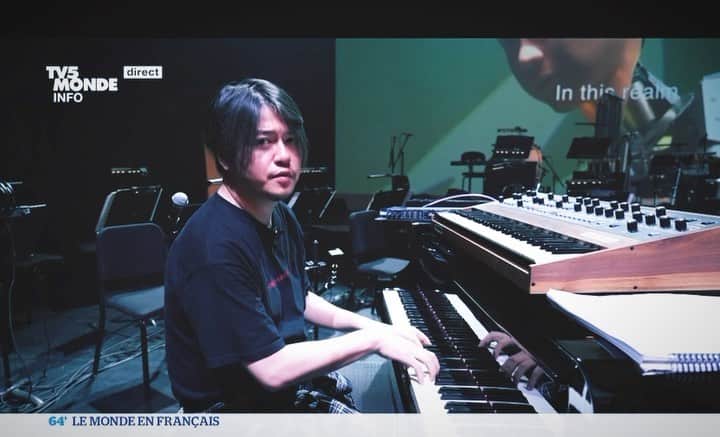 渋谷慶一郎のインスタグラム：「Thank you @tv5monde」