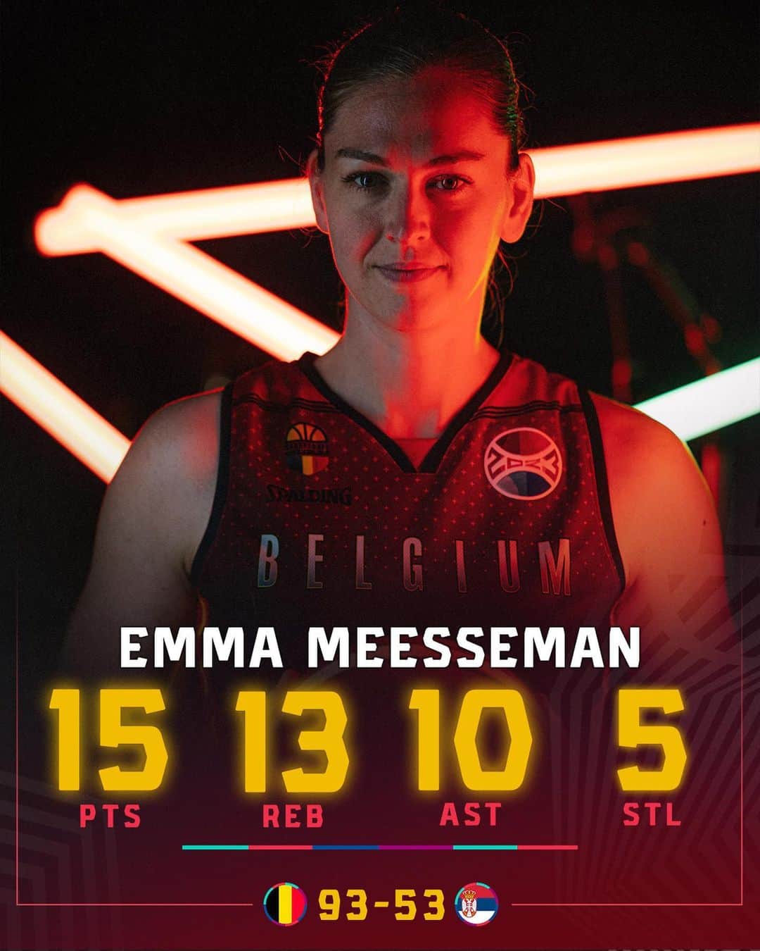 FIBAさんのインスタグラム写真 - (FIBAInstagram)「Be legendary 🐐  Emma Meesseman dropping the first triple-double in #EuroBasketWomen history. 🔥」6月23日 0時40分 - fiba