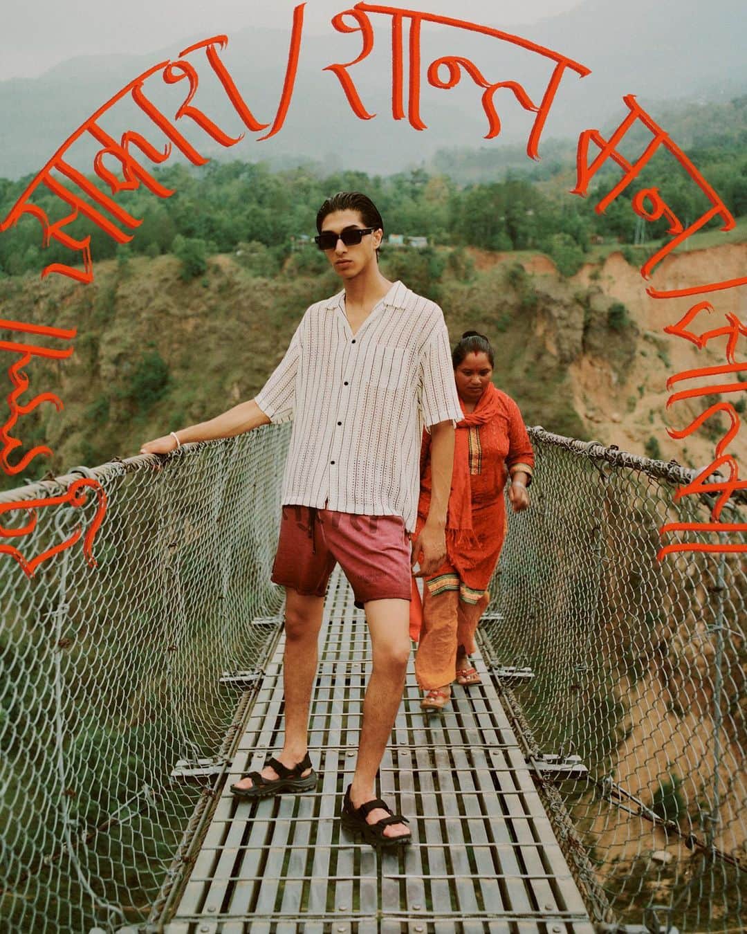ジョン エリオットのインスタグラム：「“Scenes From Nepal” - “Trail To Basecamp.”  Discover the complete second lookbook tomorrow, as we follow the trail en route to the Himalayas.  Photography: @p.lo Models: @nizar_qlf_ , @benji.xu Lighting + Assist: @robertmholland」