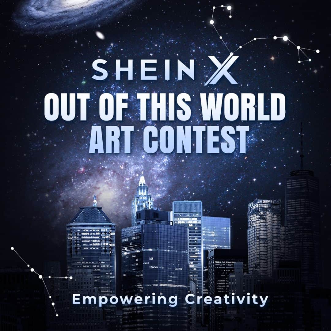 SHEINのインスタグラム：「Hey creative fam!   Have you applied to our SHEIN X Out of This World art contest yet?   We're looking for artists, illustrators, graphic designers, and all you creative minds to show us designs that are, you guessed it, out of this world! Don't miss your chance to see your designs come to life on our clothing & acc.  Submission deadline is 7/5. Check the link below to see all the deets!  🔗:https://shein.shop/elozxt4  #SHEINX #SHEINdtiys」