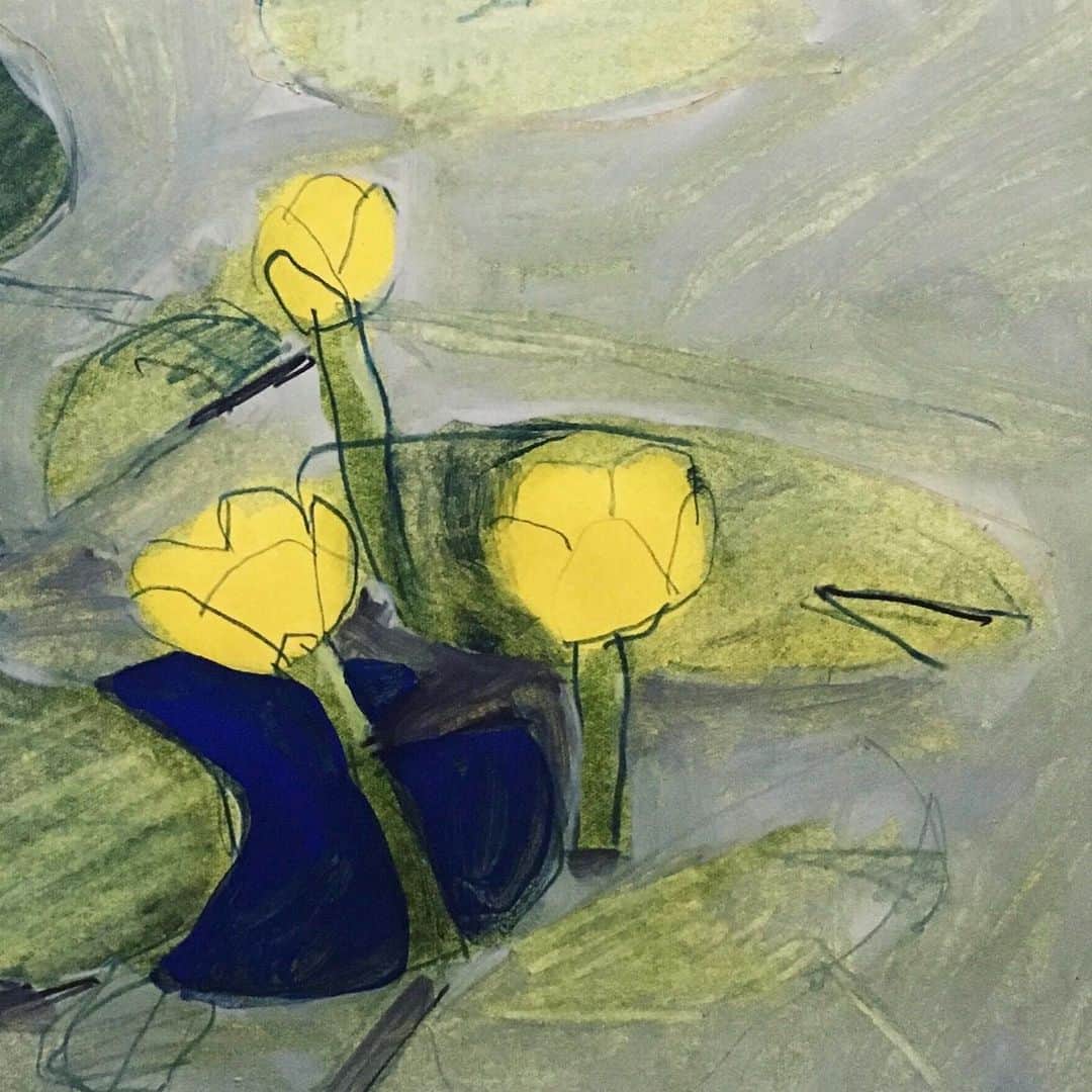 Uzo Hiramatsuのインスタグラム：「past work #painter #Japan #fukuoka #contemporaryart #painting #drawing #mixedmedia  #flower #flowers」