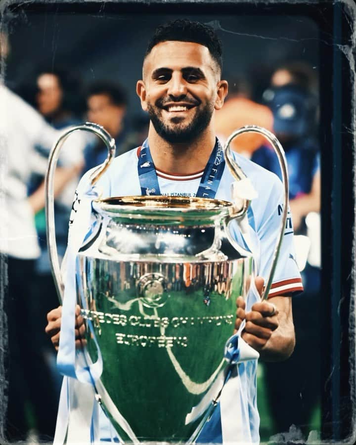リヤド・マフレズのインスタグラム：「One to remember 👆🏼🏆 #alhamdulillah」