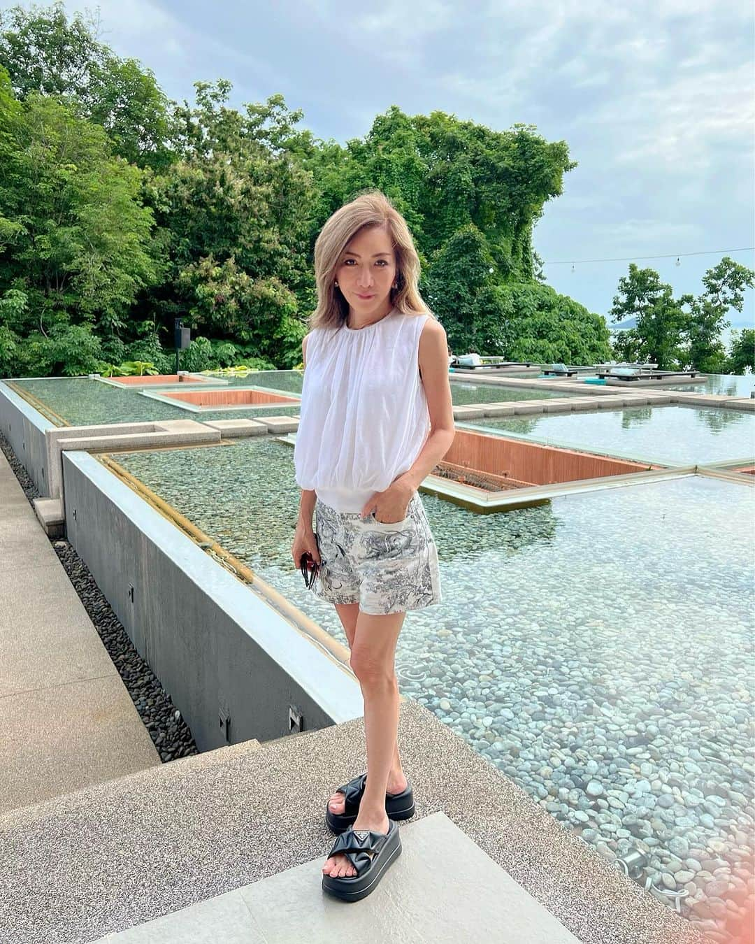 原口篤子のインスタグラム：「おはようございます😃 今日はクルージング。 #夏休み」