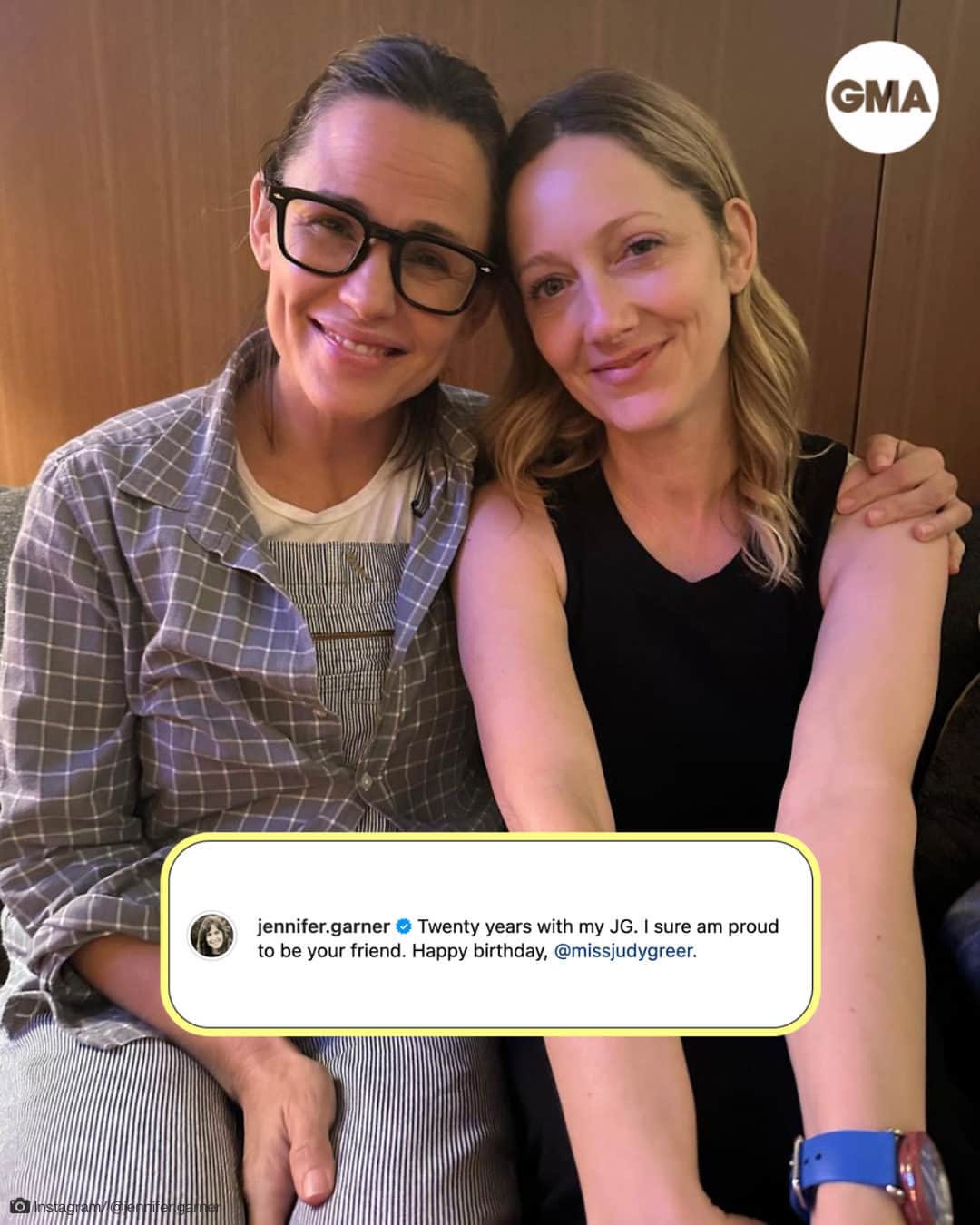 Good Morning Americaさんのインスタグラム写真 - (Good Morning AmericaInstagram)「@jennifer.garner is celebrating her friend, actress Judy Greer, on her birthday. ❤️ See more at our link in bio.」7月22日 3時45分 - goodmorningamerica