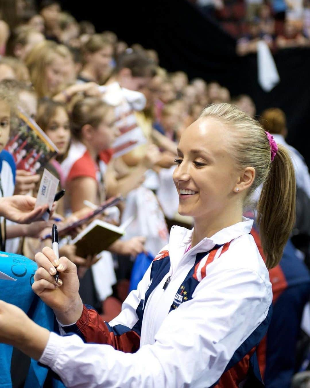 ナスティア・リューキンさんのインスタグラム写真 - (ナスティア・リューキンInstagram)「crying 🥹🩷 #repost @usagym feels like today should be @NastiaLiukin Day!  This Barbie is a Champion on and off the floor 💗」7月22日 5時11分 - nastialiukin