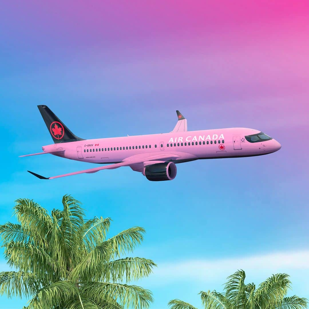 AIR CANADAさんのインスタグラム写真 - (AIR CANADAInstagram)「Hi, Barbie! 👋 We’re tickled pink to share that the new Barbie movie, in theatres today, is coming to our in-flight entertainment screens soon! . . Salut Barbie! 👋 Nous aussi voyons la vie en rose puisque le nouveau film Barbie, à l'affiche dès aujourd'hui, sera bientôt offert sur notre système de divertissements à bord!」7月22日 6時40分 - aircanada