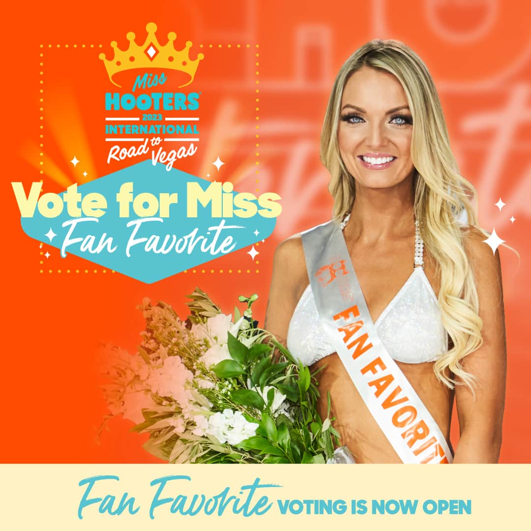 Hootersさんのインスタグラム写真 - (HootersInstagram)「The biggest night of the year is around the corner. You’re the judge, and your favorite Hooters Girl needs you!  Go to the link in our bio to cast your vote for the 2023 Pageant Fan Favorite.  Visit your local Hooters on August 3rd to see who takes the sash and the $2,000 prize 🏆🧡  *Limit to 5 votes per day.」7月22日 8時18分 - hooters