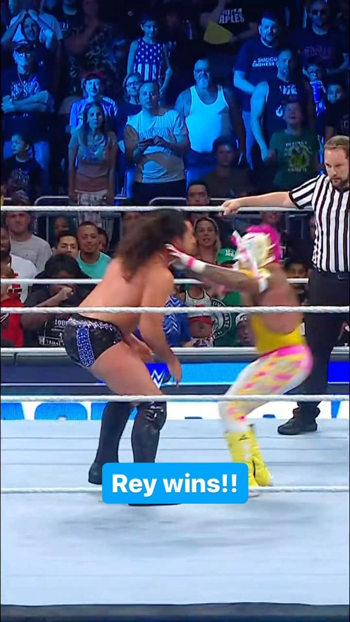 レイ・ミステリオ・ジュニアのインスタグラム：「It’s @619iamlucha vs. @escobarwwe in the #USTitle Invitational Finals! #SmackDown」