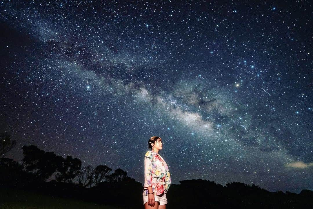 ももせりさんのインスタグラム写真 - (ももせりInstagram)「何百回も石垣来てて初めて見た星空は天の川が綺麗に見えて衛星もそれから流れ星もたくさん見えたので永遠に元気で生き続けられますようにと願っておいた☺️」7月22日 10時05分 - serinacha3