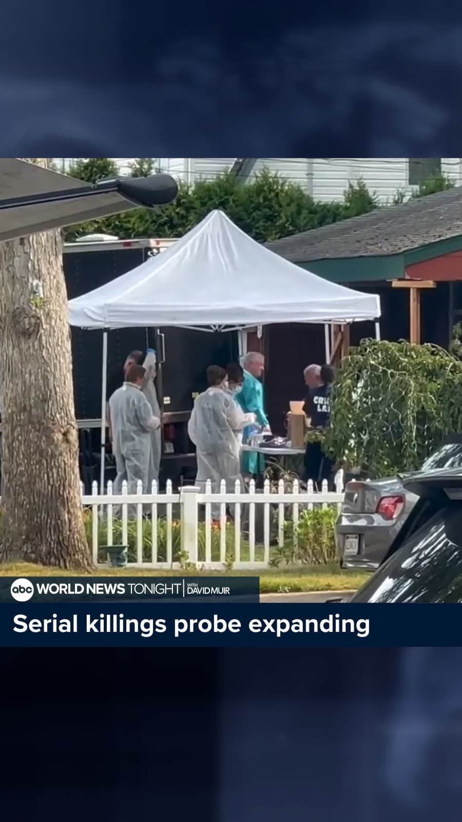 ABC Newsのインスタグラム：「Authorities in three other states are working to determine if Gilgo Beach murders suspect Rex Heuermann possibly is linked to their cold cases. Aaron Katersky reports on the investigation and the new statement released by a lawyer for Heuermann’s family.   #WorldNewsTonight #News #ABCNews #GilgoBeachMurders #RexHeuermann」