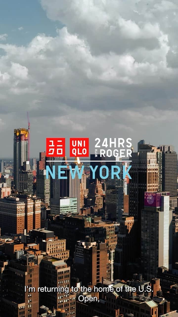 ロジャー・フェデラーのインスタグラム：「We love NYC because it is one of the greatest cities in the world with some of the best tennis fans! Together, let’s join Roger as he explores New York City in his newest video series, “24 hours with Roger: NEW YORK”.  Find all the episodes at UNIQLO.com/24hourswithRoger  #Uniqlo #Uniqlousa」