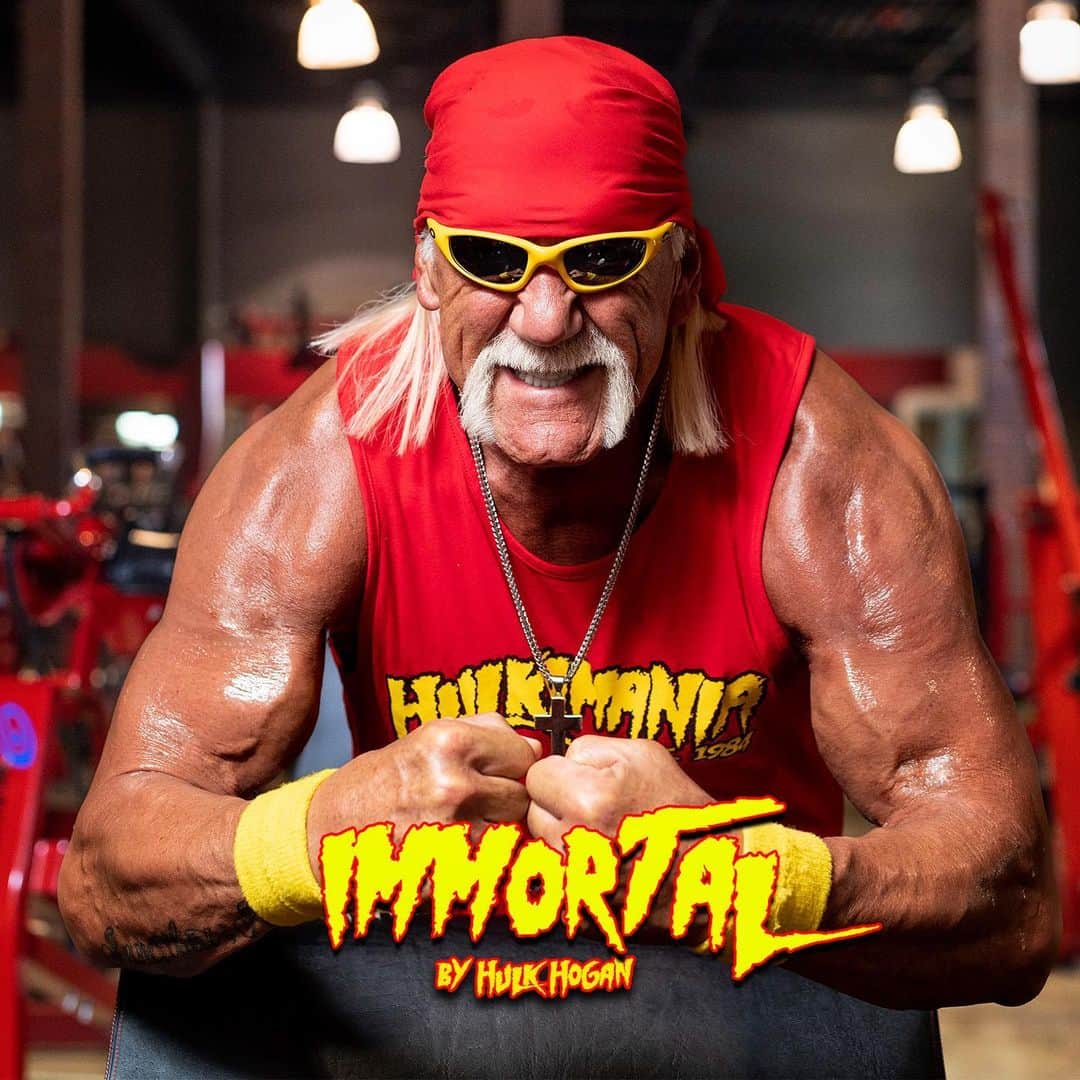ハルク・ホーガンのインスタグラム：「Immortal by Hulk Hogan, Coming Soon Brother!! Stay tuned 💪  - #ImmortalByHulkHogan #ImmortalByHulk #HulkHogan」