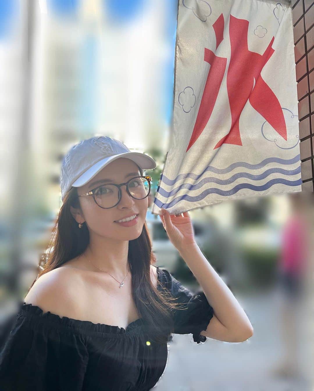 角谷暁子のインスタグラム：「ずっと食べてみたかったかき氷をたべられて幸せなお休みの１日でした🍧🍧」