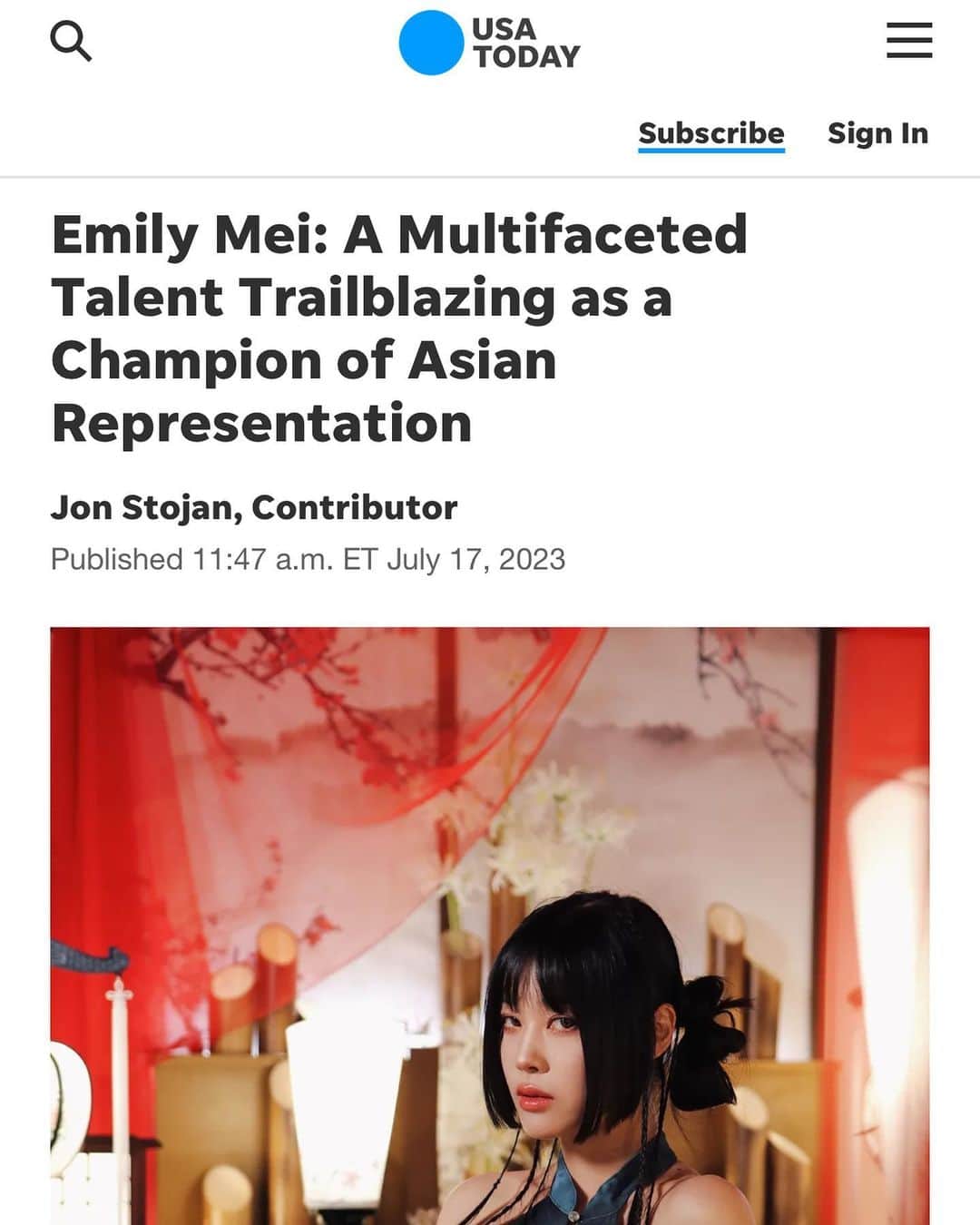Emily Meiさんのインスタグラム写真 - (Emily MeiInstagram)「I think it’s time for new music… what do you guys think? 👀🎶   Check out my @usatoday article for a sneak peek and more about me 🙈💜 link in story ~」7月18日 9時28分 - emily.ghoul