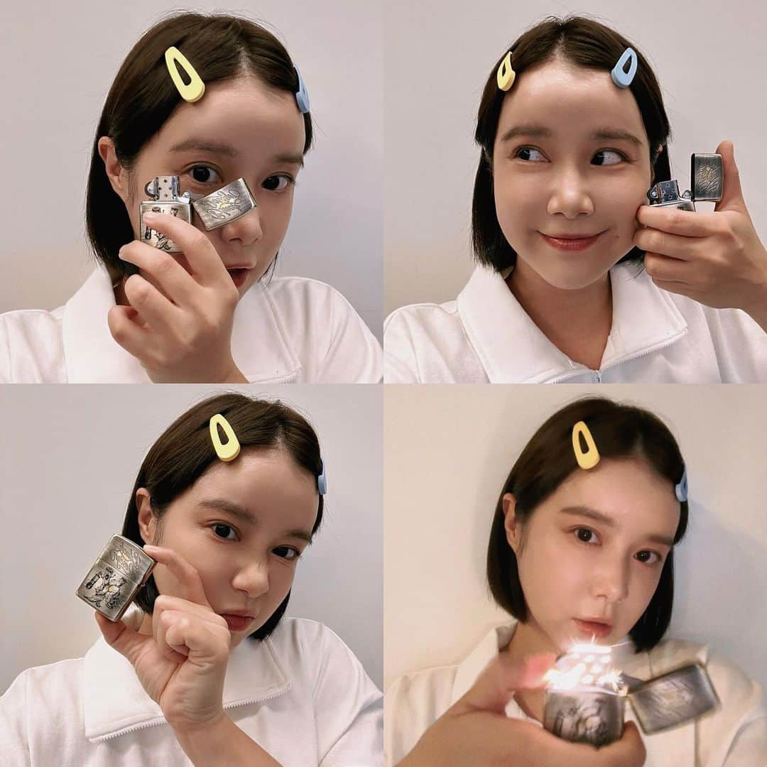 リー・ジャーインのインスタグラム：「失物招領🔥夏天需要取暖的這裡請 ZIPPO X Black Design 聯名打火機 凹豆咖看了應該會有蠢蠢購物慾吧  瘋狂樹妖真的很帥.ᐟ.ᐟ 我人生第一支打火機就它了.ᐟ.ᐟ  今天中午十二點正式開賣 ٩(•̤̀ᵕ•̤́๑) BD中毒者快快搶起來   @originalzippo @zippotaiwan  @blackdesigntw_official」