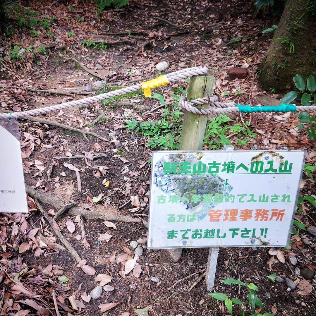 和田益典さんのインスタグラム写真 - (和田益典Instagram)「◆ナゴヤ記②  2023/7/16  金山から地下鉄名城線左回りに乗って、熱田神宮一つ手前の西高蔵駅で下車。  マニアックな俺は東海最大の古墳へ向かう。  いかつい名前の「断夫山古墳」  この時期(６世紀初頭頃)では全国的に見ても最大級の規模を有し、東日本では最大。  公園内に入るとミニチュア断夫山がお出迎え。 公園事務所に許可貰って古墳内部へ。  なかなか後期古墳よろしく急斜面の墳丘。 一部葺石っぽいのも露出しててマニアが喜ぶ仕様となってました。  っと、こんな内容はサブアカに書くとしよう。  断夫山のあとは少し南に在る白鳥古墳にも寄り、熱田神宮では大きなクスノキを見上げ、ドラクエウォークのランドマークも無事ゲット。 神宮の西側を通る幹線道路にはシンジュ(ニワウルシ)並木。  この時点で昼前になってたので、熱田神宮西駅から再び地下鉄に乗って名古屋城方面へ移動することに。 . . 引き続き、スマホの画像フォルダ見ながらテキトーに区切って続けます。 . . . #名古屋 #ナゴヤ #nagoya #備忘録 #わだます古墳巡り #わだます寺社巡り #断夫山古墳 #白鳥古墳 #熱田神宮 #神木 #クスノキ #街路樹 #シンジュ #ドラクエウォーク #古墳 #神社 #史跡 #遺跡 .」7月18日 23時28分 - masunori_wada