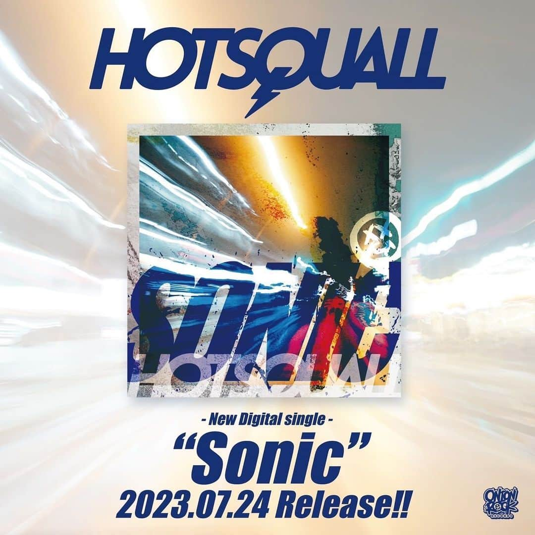 チフネシンゴのインスタグラム：「. 2023.07.24  0時より配信開始【Sonic】 聴いてみてちょ  ほんでもって秋頃？にもう一曲デジタルシングルの第三弾も出る予定です  さらに来年のアタマには、 2005 "YURIAH" 2008 "BACKBEAT" 2012 "Driving squall" 2017 "ALRIGHT!!!" 以来となる5thアルバムがリリースとなる予定。  頑張ります。  ...我々ってまだこれしかフルアルバム出してないんか笑 . 頑張りますw . . . 【🆕Digital Single情報解禁🔥】  〜Story to the 5th ALBUM〜 第一弾"Memories"に続いて  第ニ弾"Sonic"...!!  「音速のように過ぎていく時間の中で、いつの日かこの想いがあなたの手に触れたら」  往年のHOTSQUALL節と、この先を見据えるHOTSQUALLがハイブリットに融合した楽曲に仕上がっております！  7/24の0時より各種配信・サブスク解禁‼️  ダウンロード・試聴はこちら↓ https://linkco.re/n5XNyzuA  Story to the 5th ALBUM...... つまりこの物語はさらに続いてゆく！  デジタルシングル第三弾は秋頃リリース予定！！  そして2024年初頭にはついに5th ALBUM！！！！！  #Sonic #ホスコ #hotsquall  #digitalsingle #guitar #rock #punk #emo #loud #onionrock #onionrockrecords」