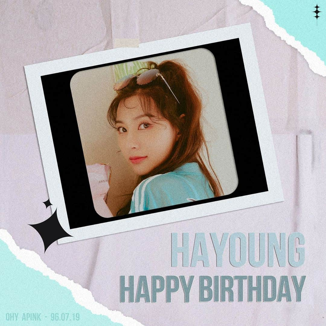 Apinkのインスタグラム：「[#에이핑크] 20230719 Happy Birthday HaYoung💛 오늘은 우리핑크의 막둥이 하영이의 생일입니다🎂 하빵의 생일을 많이 많이 축하해 주세요🥳💕  #HappyHaYoungDay #Apink #HaYoung #오하영 #하영」