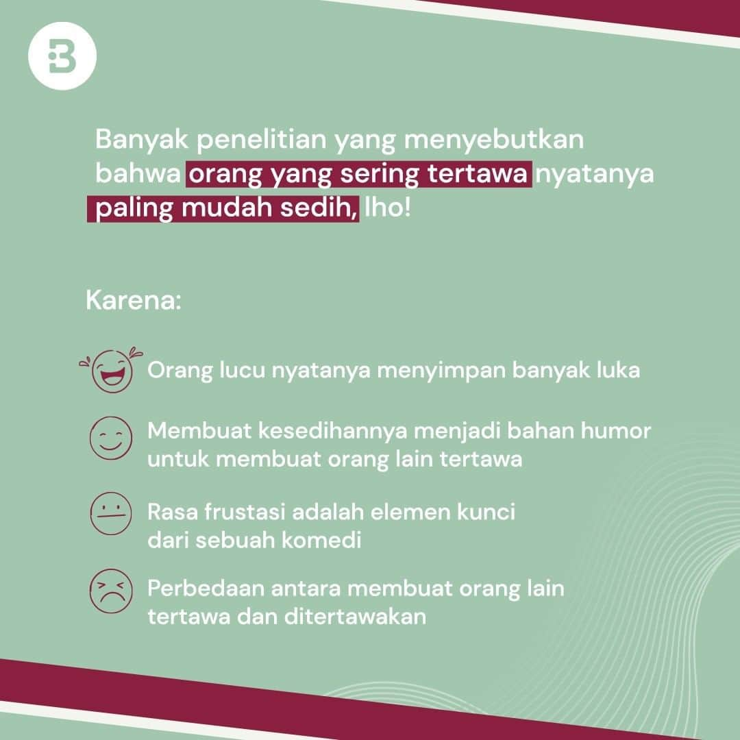 Beauty | Health | Fashionさんのインスタグラム写真 - (Beauty | Health | FashionInstagram)「Di luar keliatan haha hihi, padahal didalamnya….  Setuju gak sih beauties kalo dia yang paling sering bikin orang ketawa tuh kadang malah jadi orang yang sering memendam kesedihannya?😫😭 —-- Jangan lupa untuk follow @Beautynesia.id  untuk berita menarik seputar wanita dan lainnya!  Follow juga instagram : @beautynesianews 💄 @mommyasia.id 🤰🏼👶🏻 —---- #life #tertawa #ketawa #luka #ketawain #penelitian #humor #humoris #pemurung #kesedihan #sad #oranghumoris #ngelucu #beautynesiaid」7月18日 15時51分 - beautynesia.id