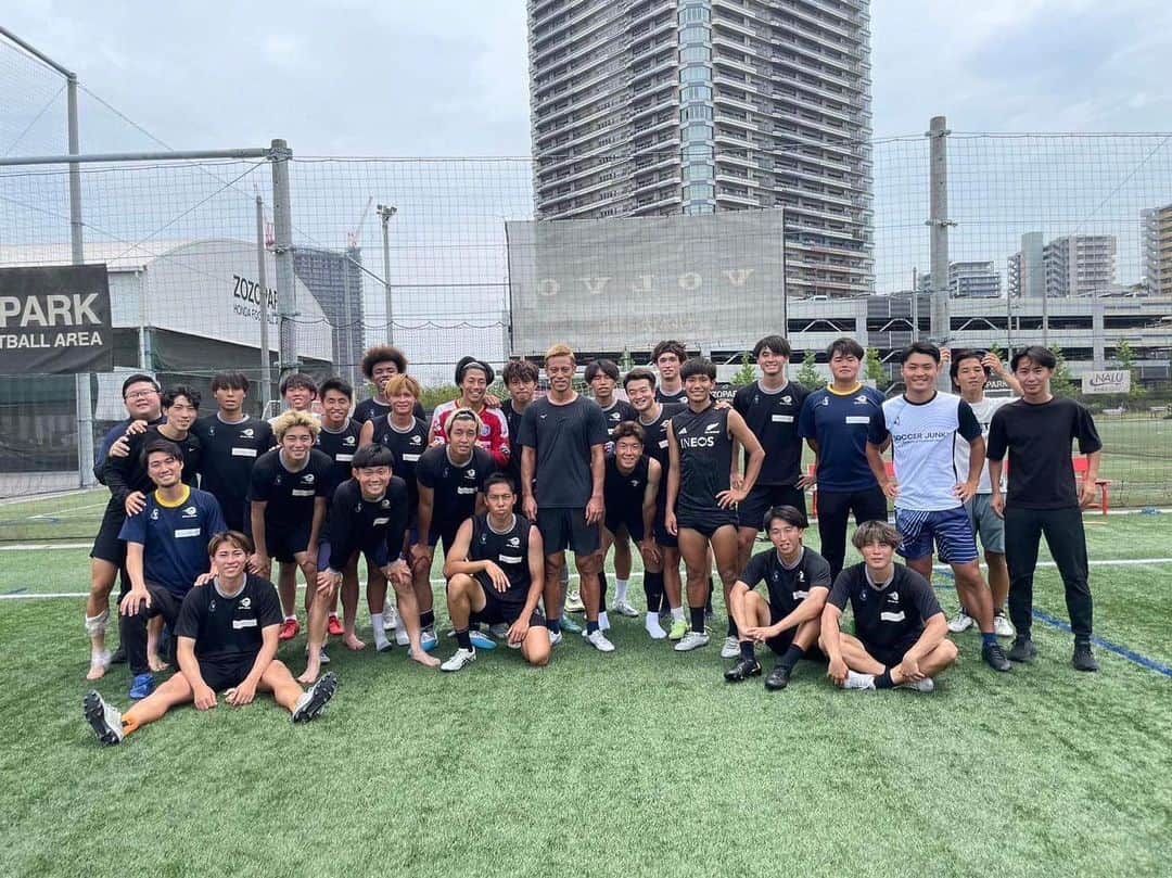 本田圭佑のインスタグラム：「🔥⚽️Edo All United ⚽️🔥」