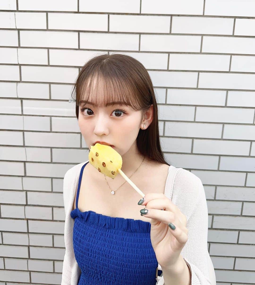 河野まひるのインスタグラム：「🤍🍍🤍 最近暑すぎるからみんな体調に気をつけようね〜！」