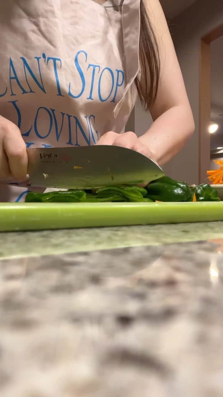 ひよんのインスタグラム：「🥕🫑🧂  おいしかった❤️  #ひよん」