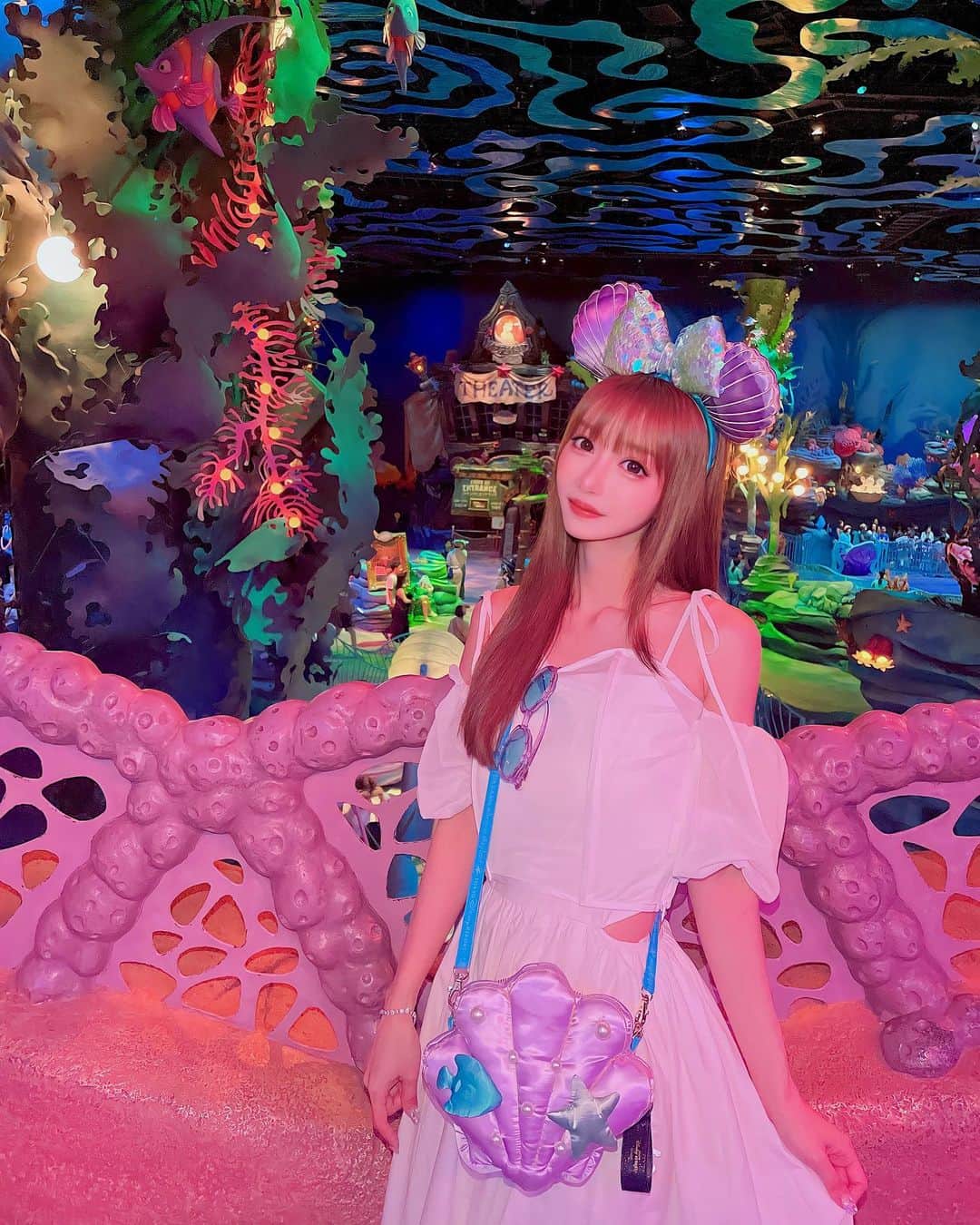 一條りおなのインスタグラム：「. 𝒯𝑜𝓀𝓎𝑜 𝒟𝒾𝓈𝓃𝑒𝓎 𝒮𝐸𝒜🧜🏻‍♀️🫧🐠🐚 . #disney #tokyodisneyresort  #tokyodisney sea #disneycode  #littlemarmeid  #ディズニー #東京ディズニーシー #東京ディズニーリゾート  #リトルマーメイド #マーメイドラグーン」