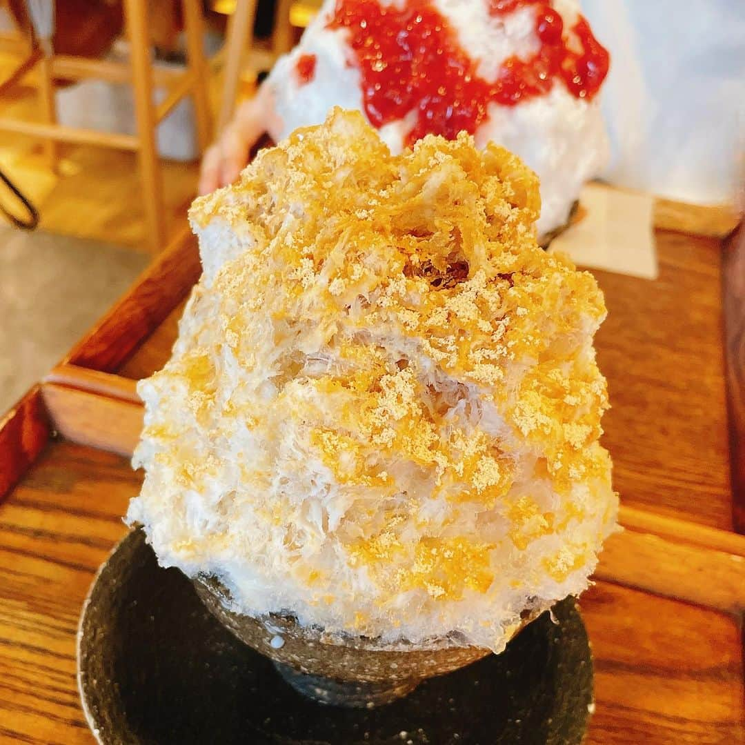 土井玲奈さんのインスタグラム写真 - (土井玲奈Instagram)「友達とウン年ぶりにかき氷🍧  シンプルに黒蜜きな粉！ ずっと美味しいかき氷食べたかったから 夢中で食べて一瞬で終わったw  #天然かき氷天ノ屋　 #天ノ屋下北沢本店 #かき氷」7月18日 18時18分 - doixreina