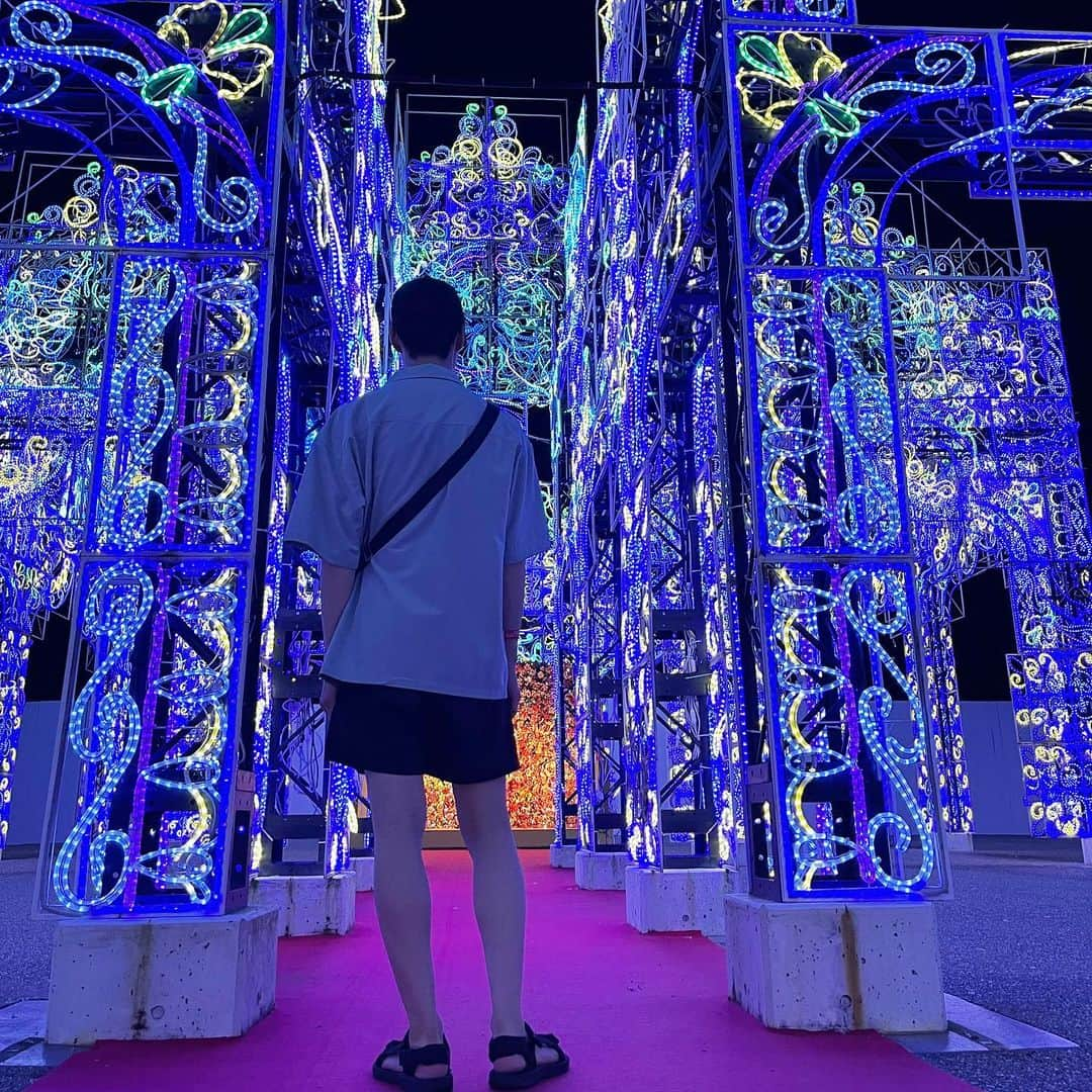 丸田怜音さんのインスタグラム写真 - (丸田怜音Instagram)「・ illumination   ・ ・ ・ ・ #ootd  #fashion  #mensfashion  #04 #ラグーナ蒲郡」7月18日 18時58分 - maruta_reon