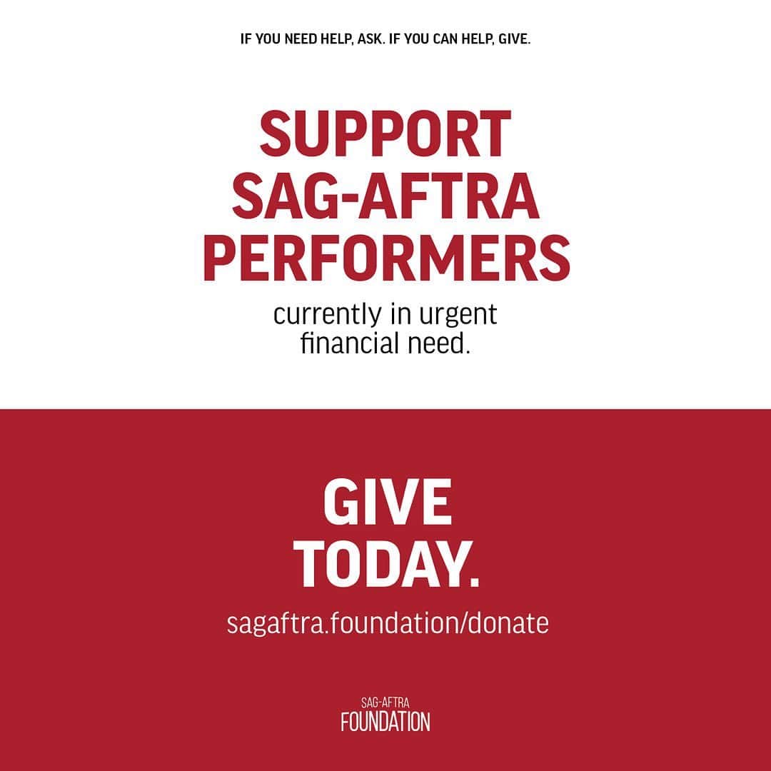 マット・ボマーのインスタグラム：「I just wanted to let folks know about the Emergency Financial Assistance Program for SAG-AFTRA members in urgent financial need. If you need help, ask. If you can help, give.  All donations are greatly appreciated, as the immediate need will be overwhelming.  This nonprofit program is entirely reliant on donations, which can be made at sagaftra.foundation/donate. Or just click the link in my bio.」