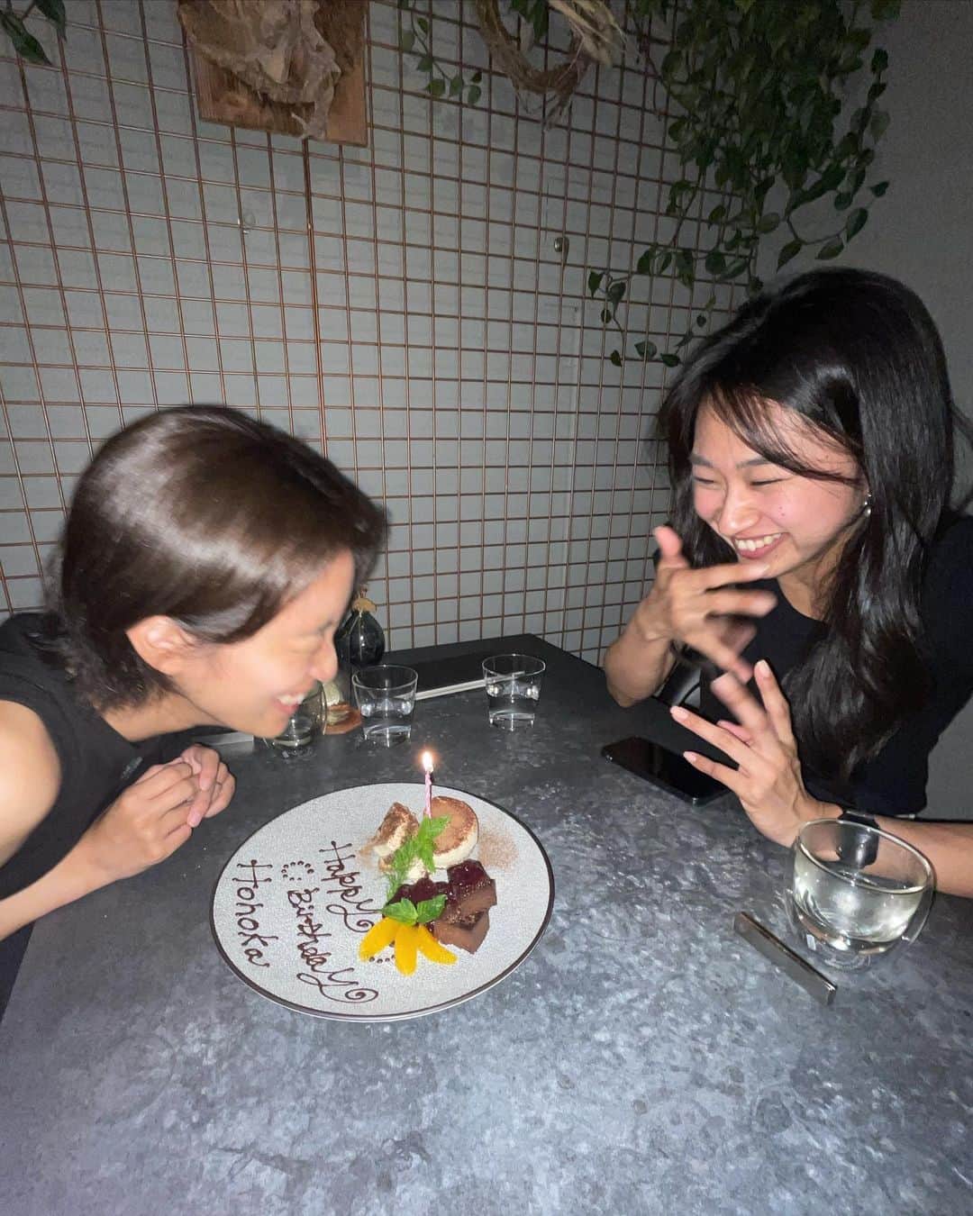 河西歩果のインスタグラム：「エシカルのジンをたくさん楽しめた日🍸ごはん全部全部美味しかった！」