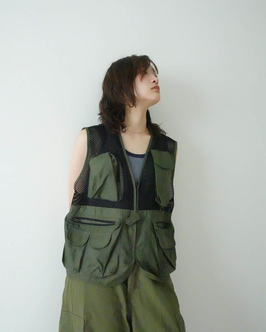 佐藤 渚のインスタグラム：「UNIQLOと古着の激やすコーデ　 結構お気に入り♡   #コーデ　#UNIQLO #ユニクロコーデ　#古着コーデ　#夏コーデ　#ボブパーマ」