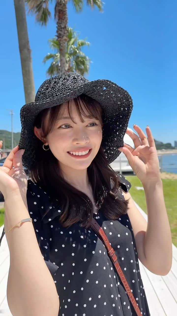 高木由梨奈のインスタグラム：「早速夏らしいことできた🌊！ みんなはなにかする予定〜？？  🏷️ ワンピース @nostalgia_jp  帽子 @grl_official  靴 @sheinofficial  カバン @paris64world」