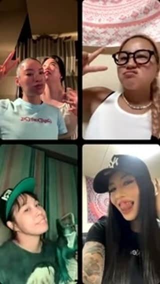 Awichのインスタグラム：「BBB Remix🔥🔥🔥 @iamrealnene @maa_queeen @3pylanabby @officialai @yuriyan.retriever 💞😈👑💖😍🙏❤️‍🔥🥵 インスタライブめっちゃ楽しかった😮‍💨🥵💞  この後0時に公開します❤️‍🔥❤️‍🔥❤️‍🔥❤️‍🔥」