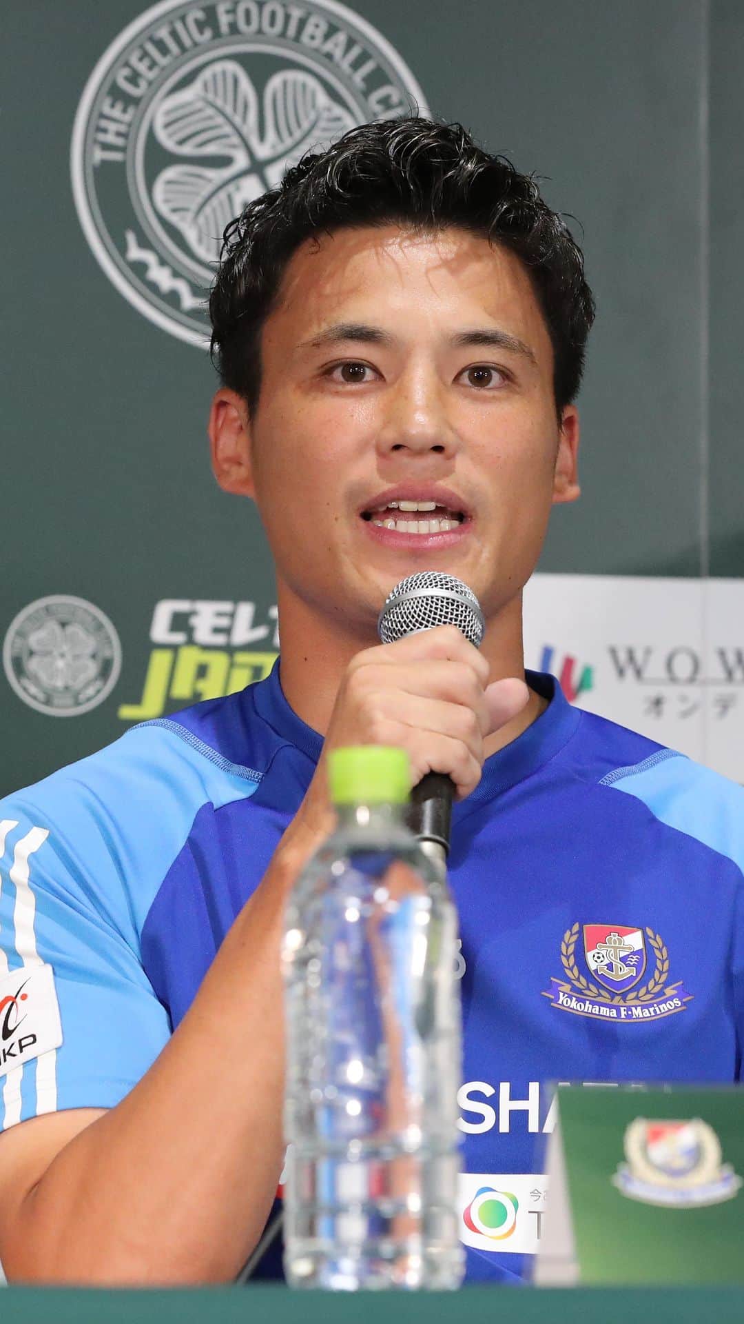 のインスタグラム：「親善試合 セルティックFC戦の前日会見での #宮市亮 選手の意気込みをお届け🎤 #fmarinos」