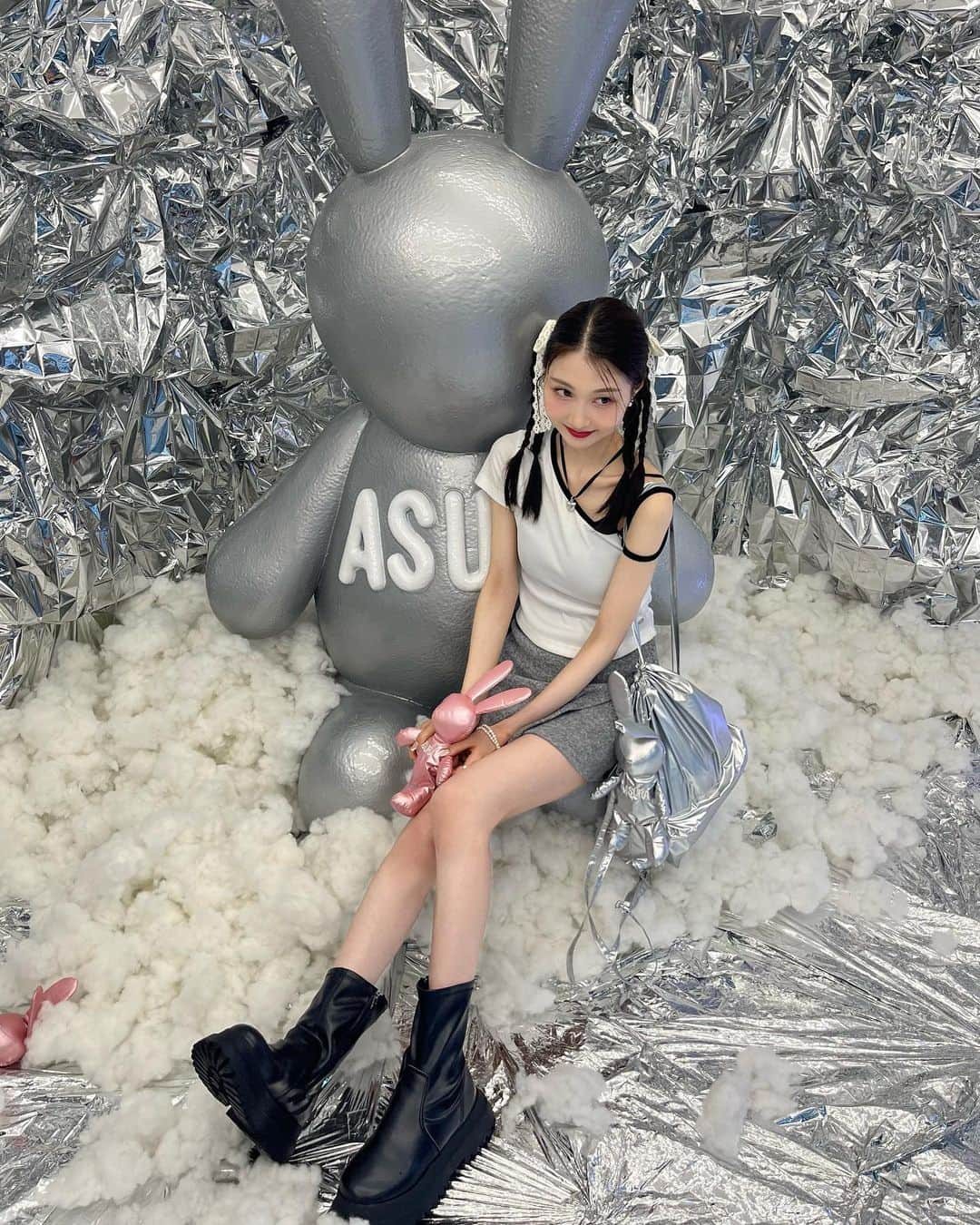 ANRIさんのインスタグラム写真 - (ANRIInstagram)「아스라데이➿🐰💗🎀 @asuraofficial_ #asura #아수라」7月18日 21時24分 - annnchannn