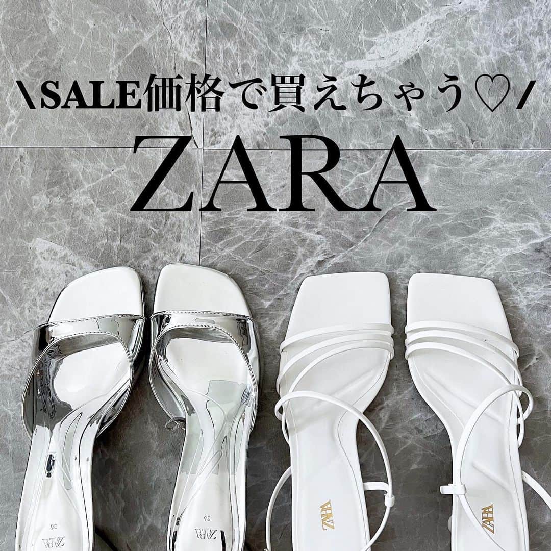 maricoのインスタグラム：「ZARAの可愛いサンダルSALE価格でお得にget♡  #zara #ザラ#ザラ購入品#zaraセール購入品#ザラサンダル#zaraサンダル#30代ファッション」