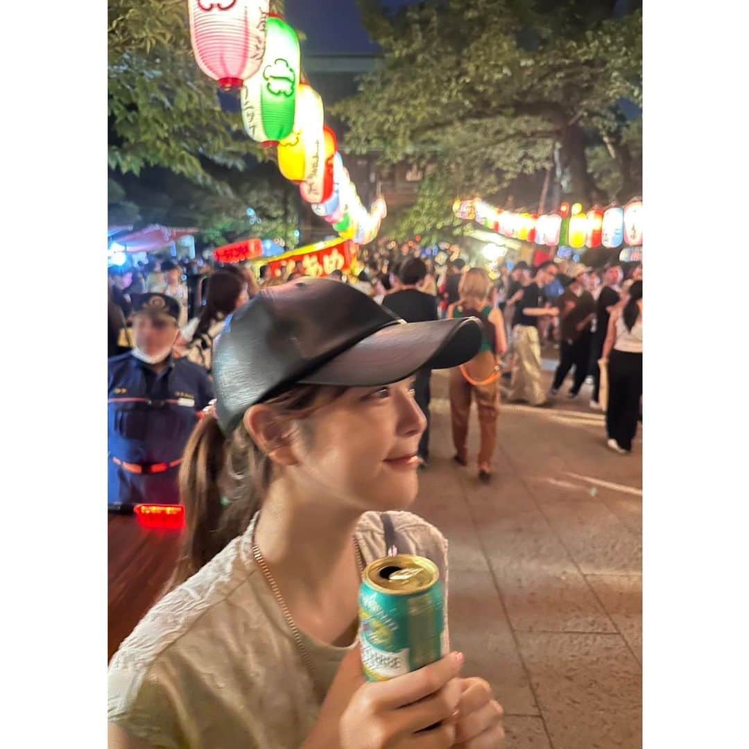 久代萌美のインスタグラム：「☺︎ 少しだけお祭り  #夏」